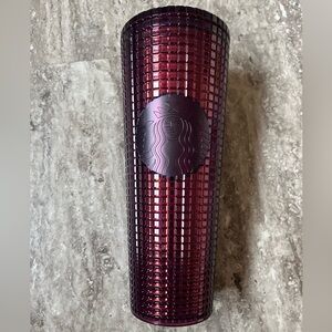 Starbucks Burgundy Textured Tumbler